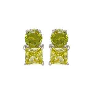 Pendientes Aura de Plata con piedra olivina. EA007968