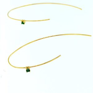 Pendientes Aura Arch Circonita Verde