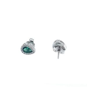 Pendientes Aura gota  verde esmeralda.EA008183