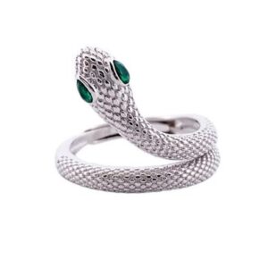 Anillo Aura Plata ajustable forma serpiente .RI004043