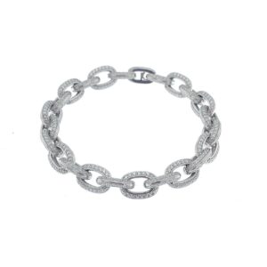 Pulsera Aura Plata eslabones .BR007097