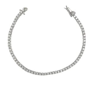 Pulsera Aura Plata rodiada circonitas.BR004498