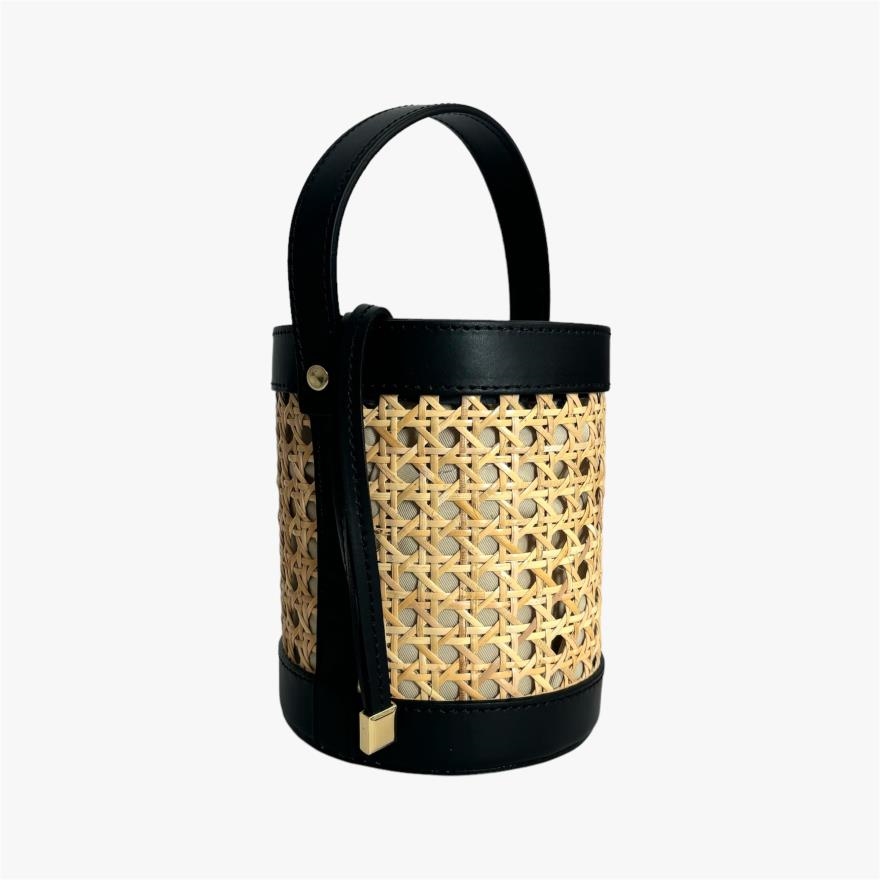 Bolso aura Orinoco Rafia Negro. CO23014+NEGRO