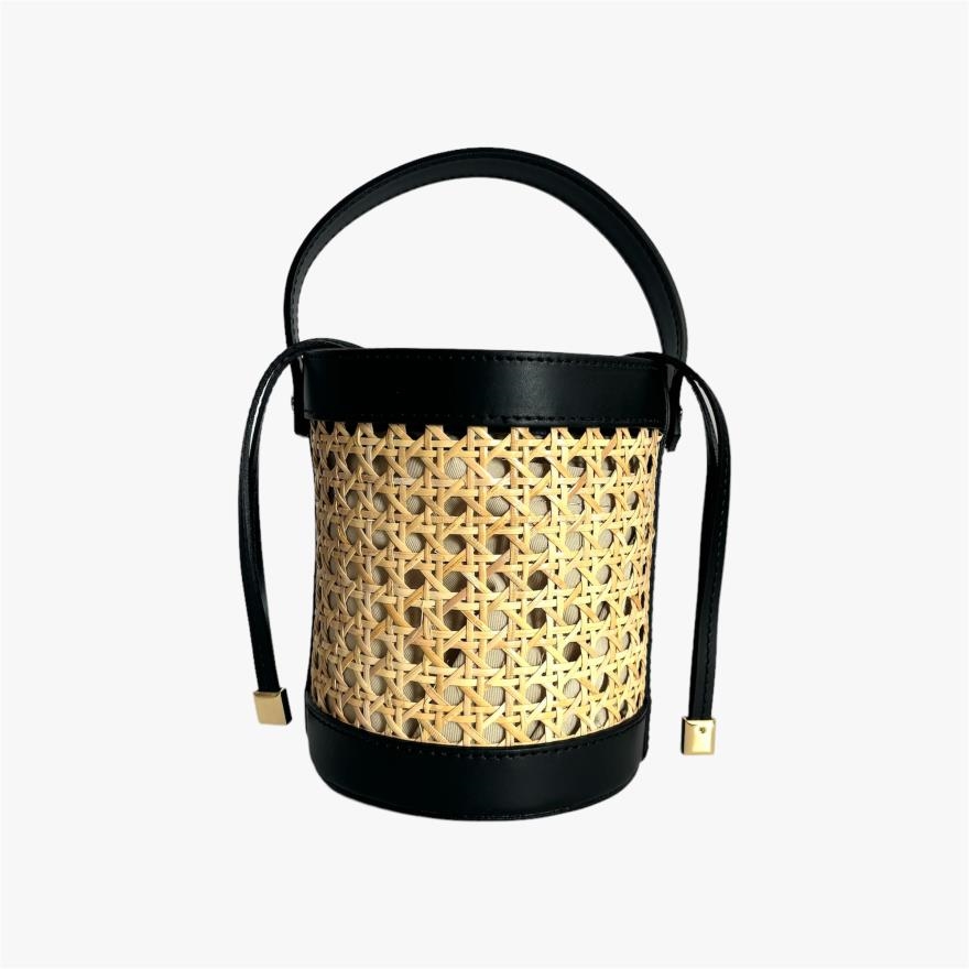 Bolso aura Orinoco Rafia Negro. CO23014+NEGRO - Imagen 2