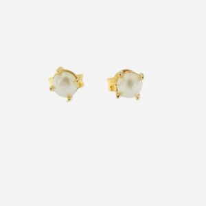 Pendientes aura perla dorada. 0110361-2-1