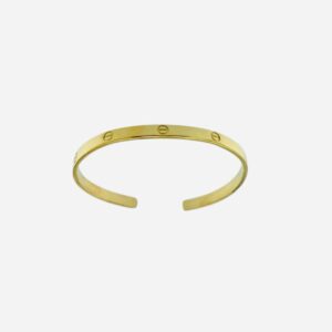 Pulsera aura rígida dorada. 0410956-2-1-BRAZ