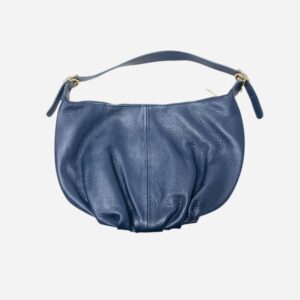 Bolso Aura piel Luna semicírculo azul marino. 1118AM